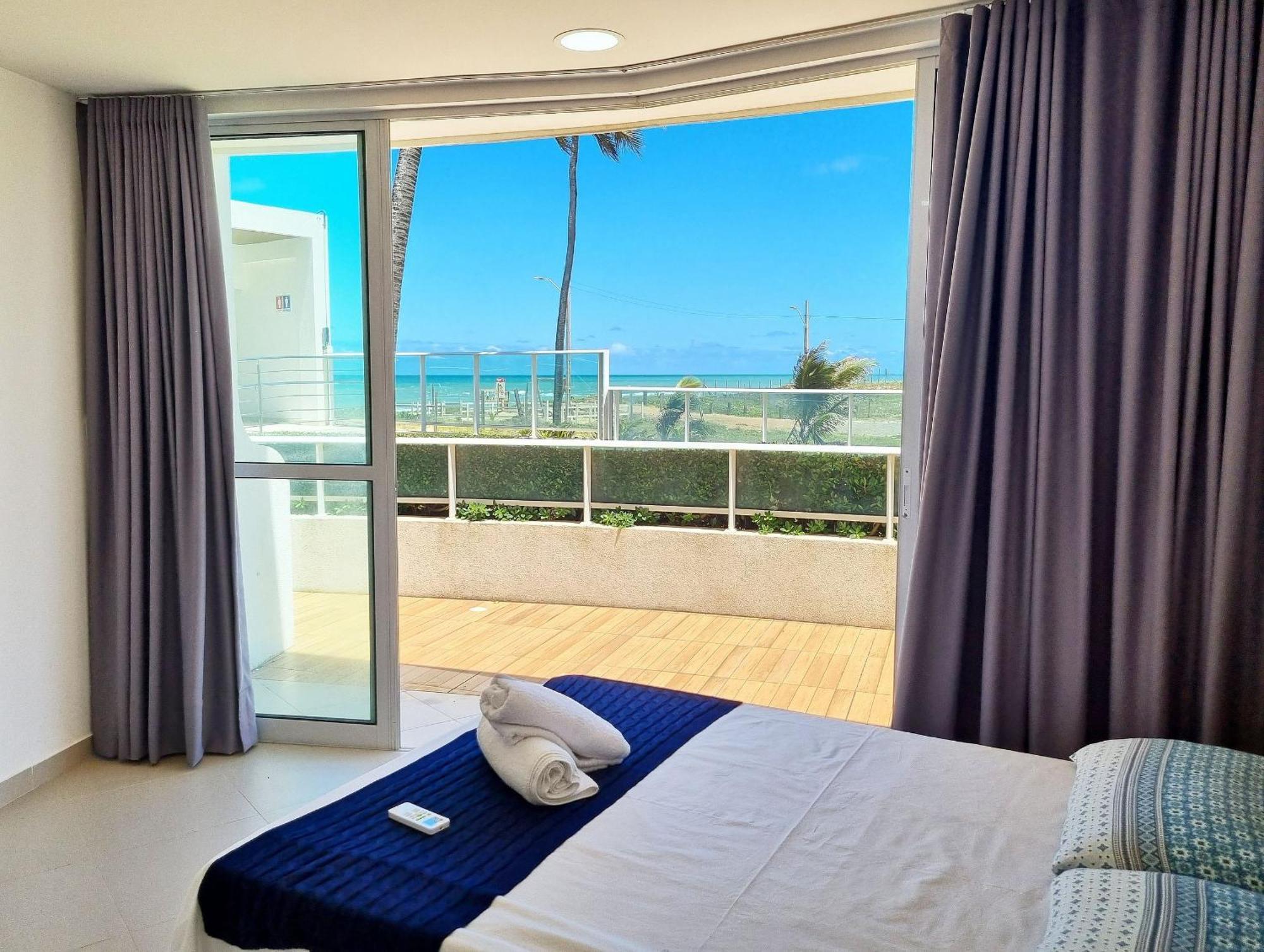 Areias Do Mar | 2 Quartos, Terraco Frente Mar A102 Barra de São Miguel Exteriör bild